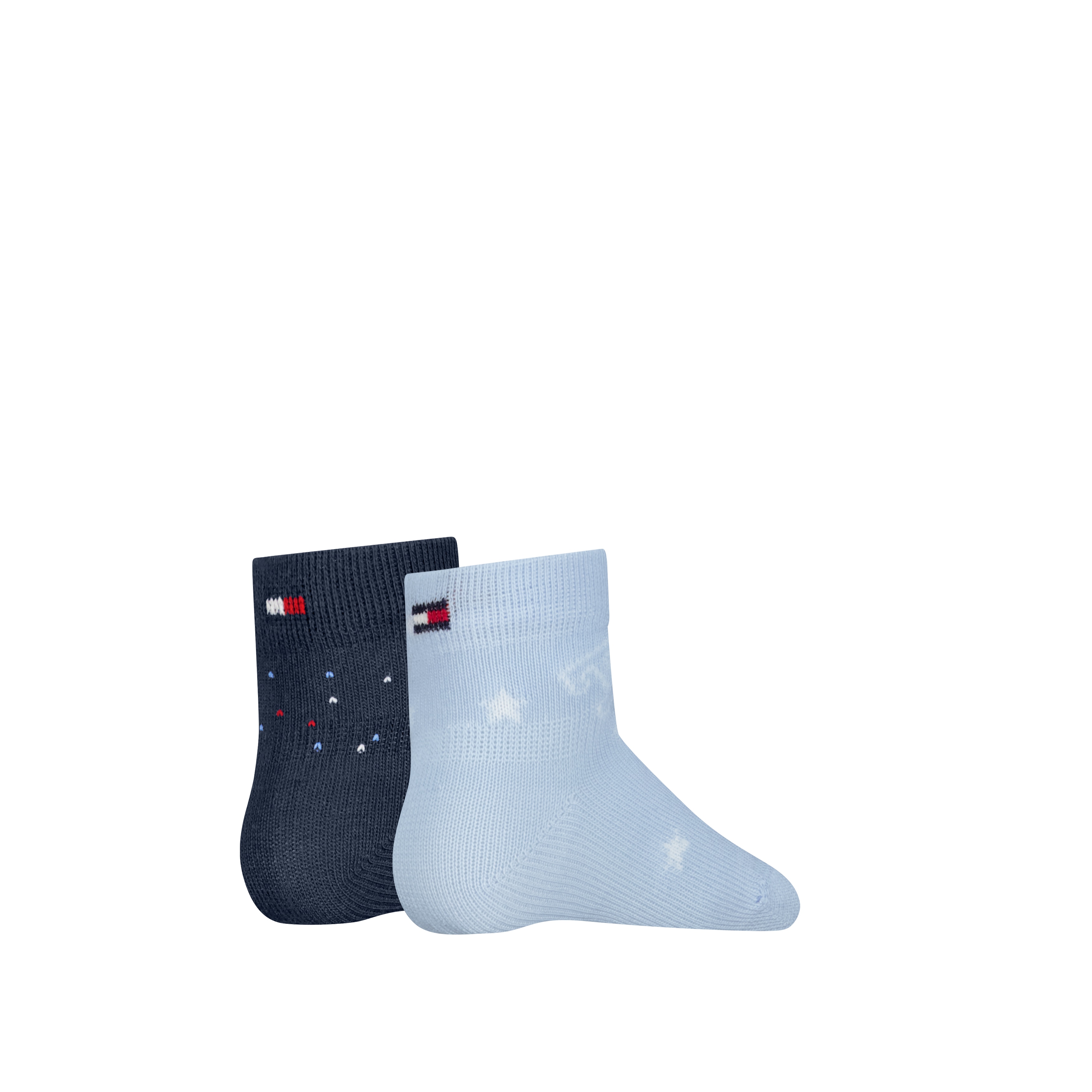 Meias Clássicas de Bebé (Pack de 2 Pares) Azul-2
