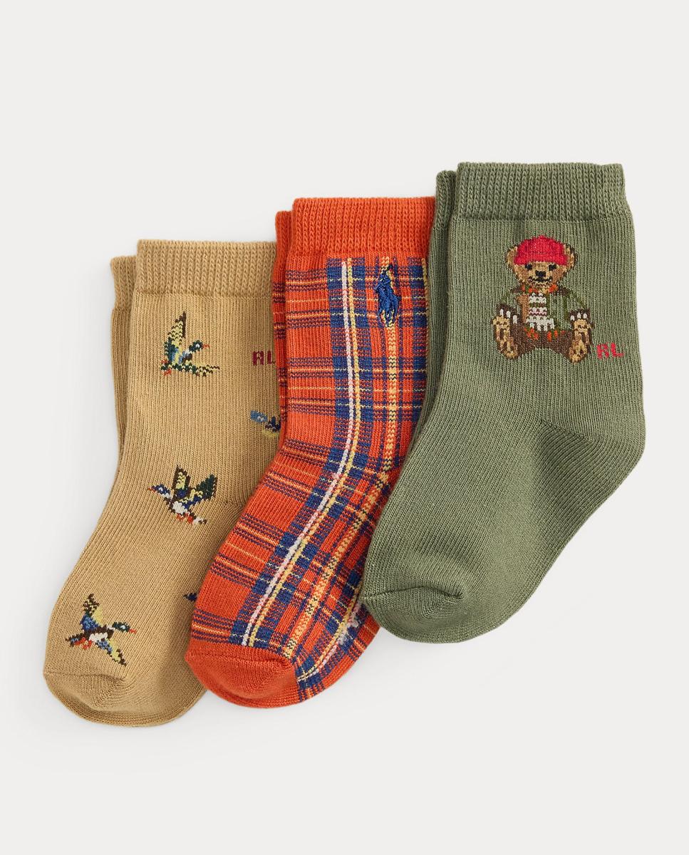 Imagem 0 de Pack de 3 Pares de Meias de Bebé Unissexo em Vários Estampados