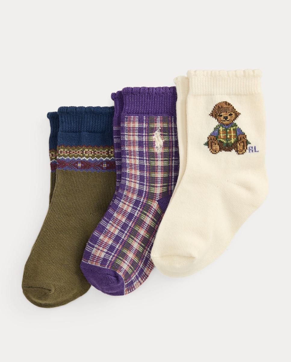 Imagem 0 de Pack de 3 Pares de Meias Compridas de Bebé em Vários Estampados