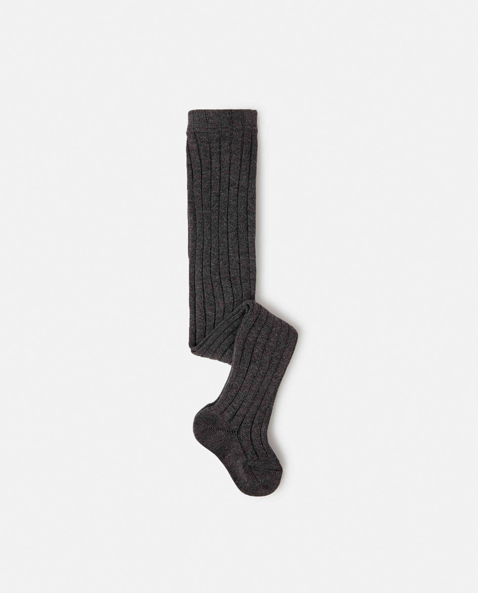 Leotardos de bebé niña Condor - Gris Gris-1