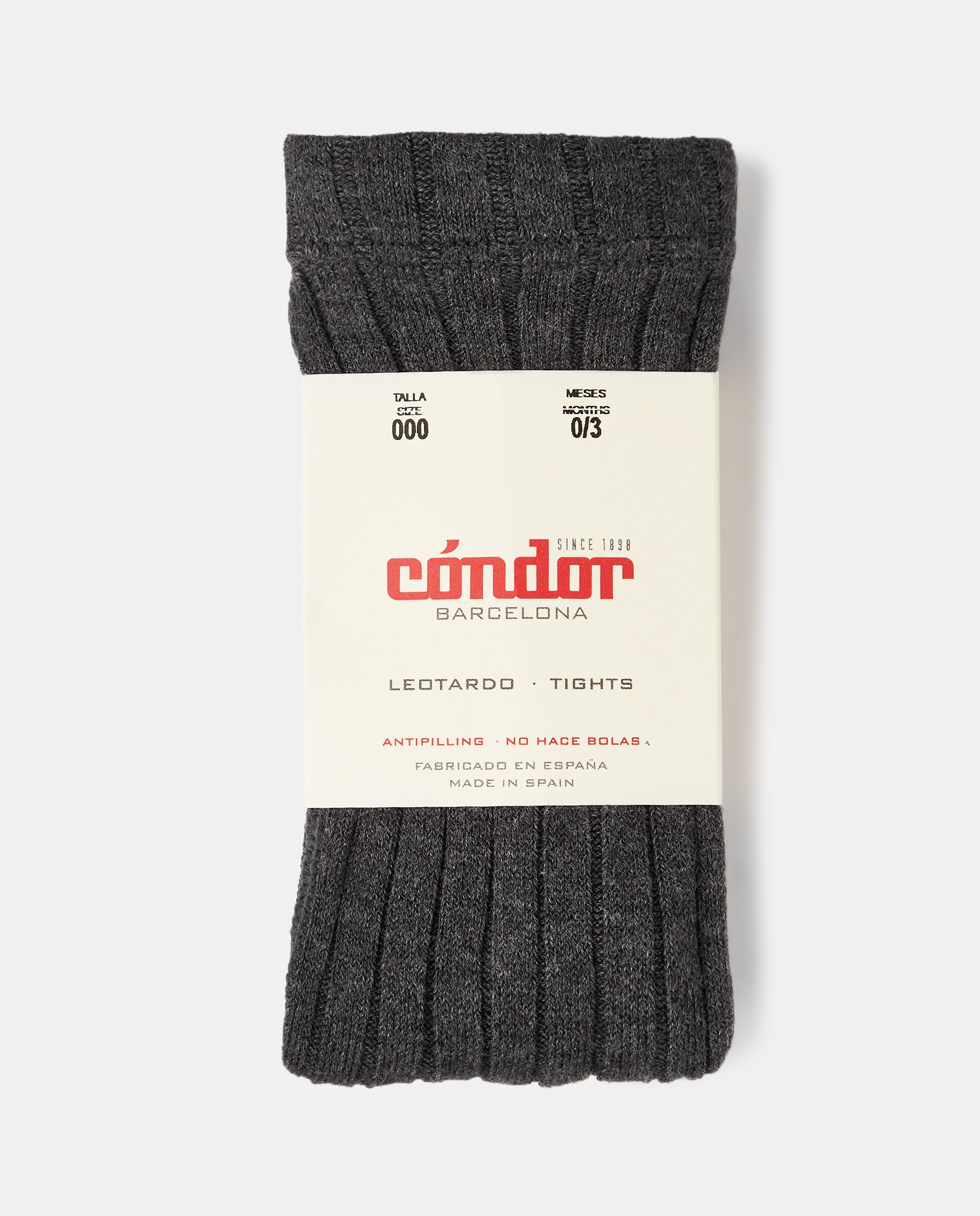 Leotardos de bebé niña Condor - Gris Gris-2