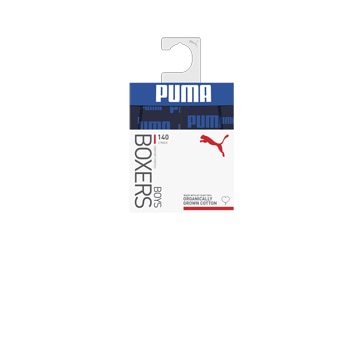 Boxers de Criança de Algodão Orgânico Elástico Suave (Pack de 2) Azul-marinho-4
