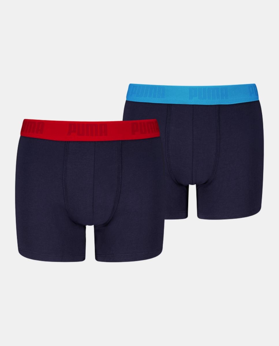 Boxers Infantis de Tacto Suave e Cós Cómodo (Pack de 2) Puma Preto-1