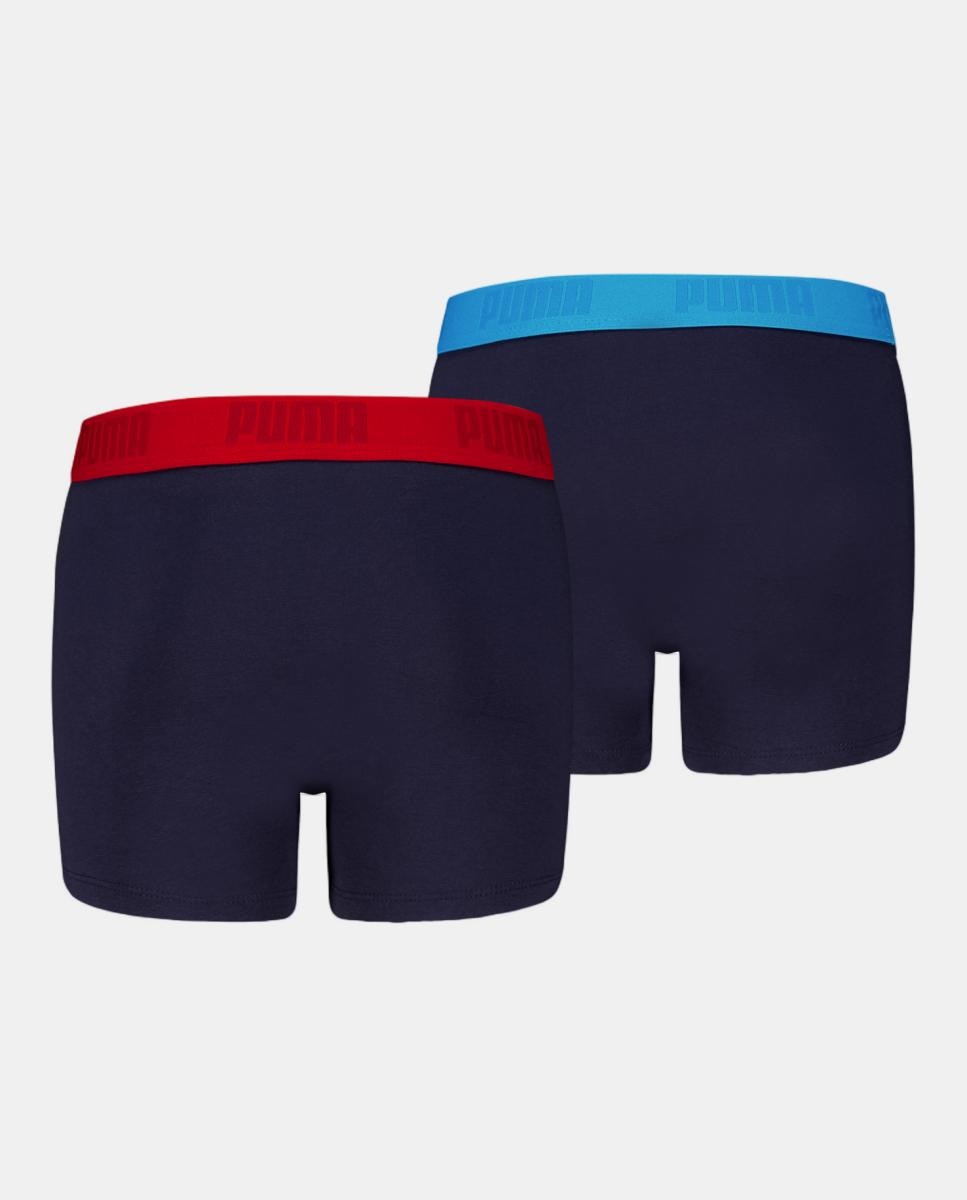 Boxers Infantis de Tacto Suave e Cós Cómodo (Pack de 2) Puma Preto-2
