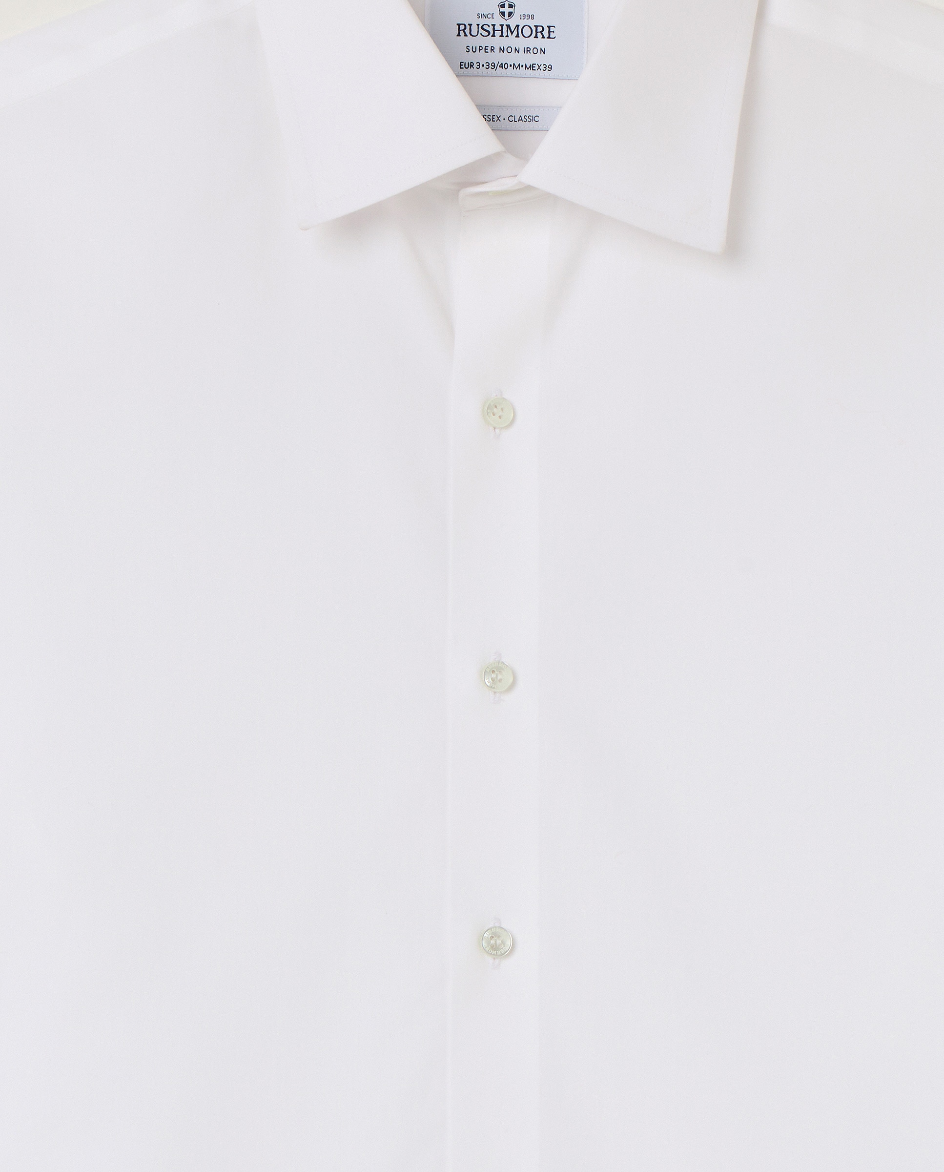 Camisa Non Iron Tamanhos Grandes Branco-2