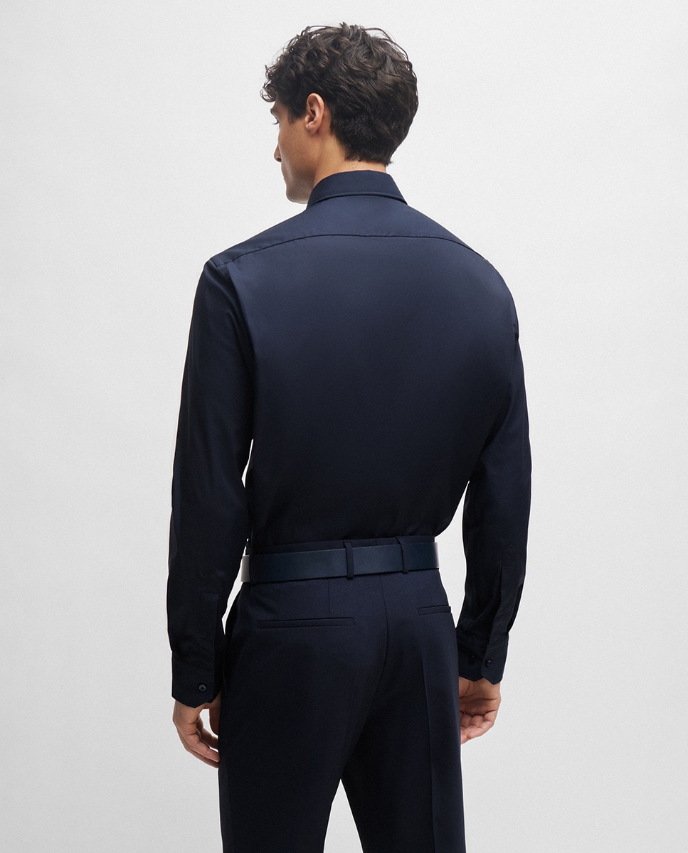 Imagen 2 de Camisa manga larga de hombre - Boss - Negro Ónix Negro Ónix