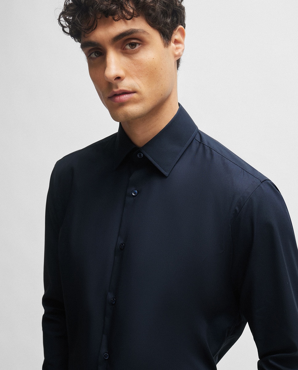 Imagen 3 de Camisa manga larga de hombre - Boss - Negro Ónix Negro Ónix