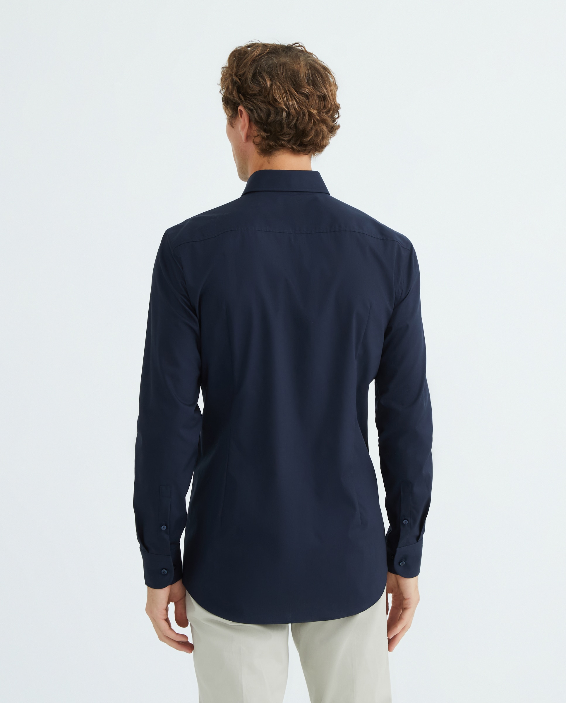 Camisa de Manga Comprida Azul-celeste-3