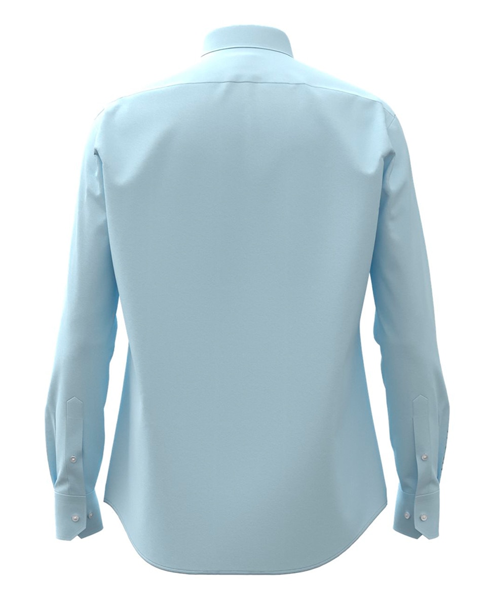 Camisa de Manga Comprida Azul-2
