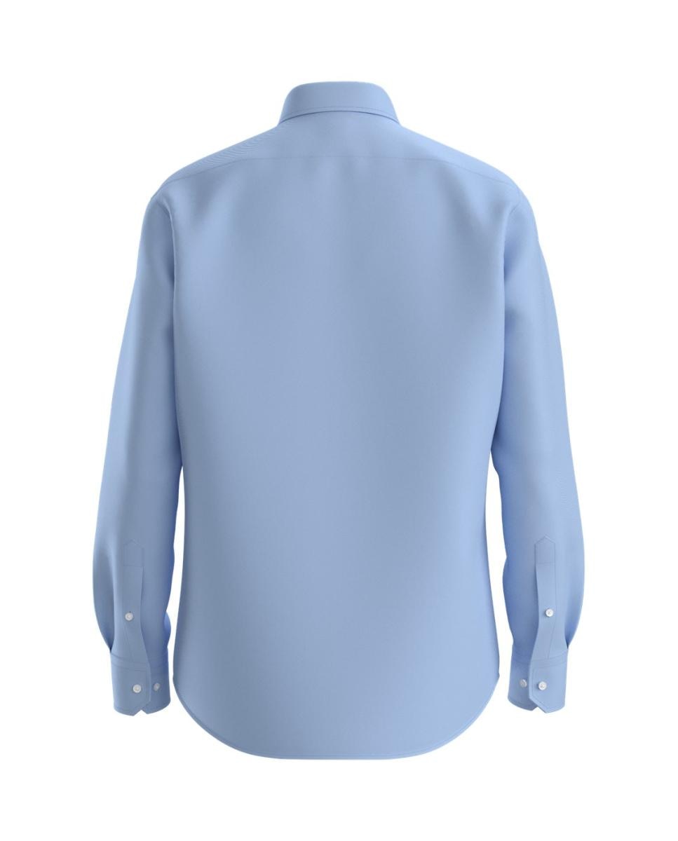 Camisa de Manga Comprida Azul-claro-2