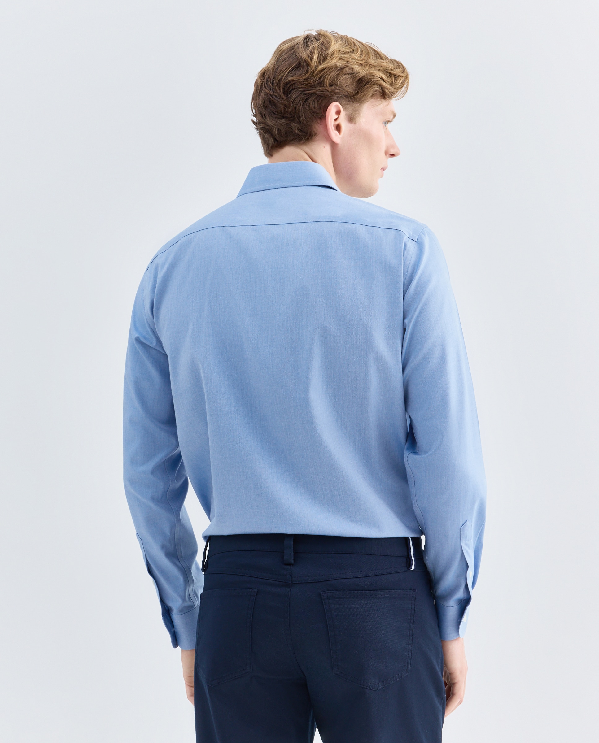 Camisa Tamanhos Grandes Non Iron Azul-marinho-3