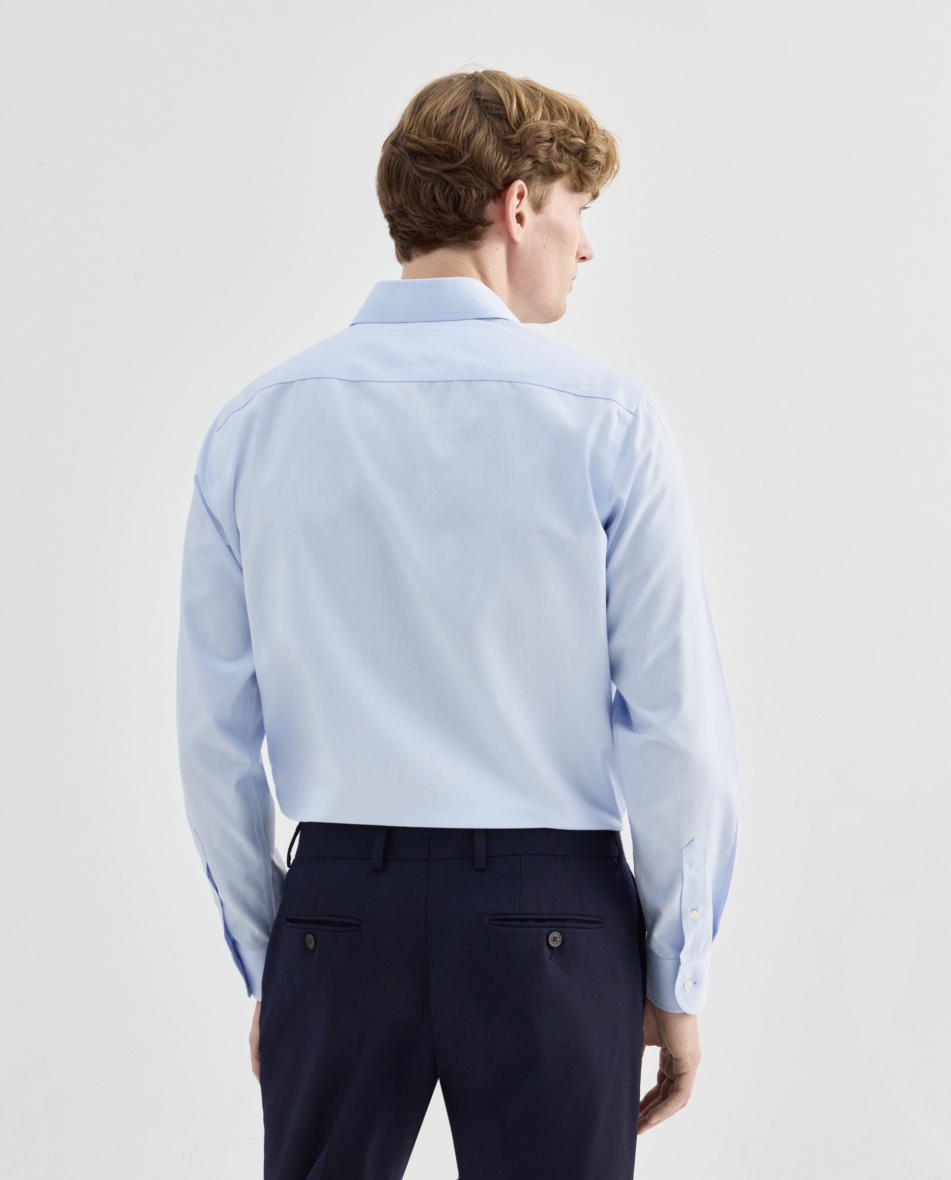 Camisa Tamanhos Grandes Non Iron Azul-claro-3