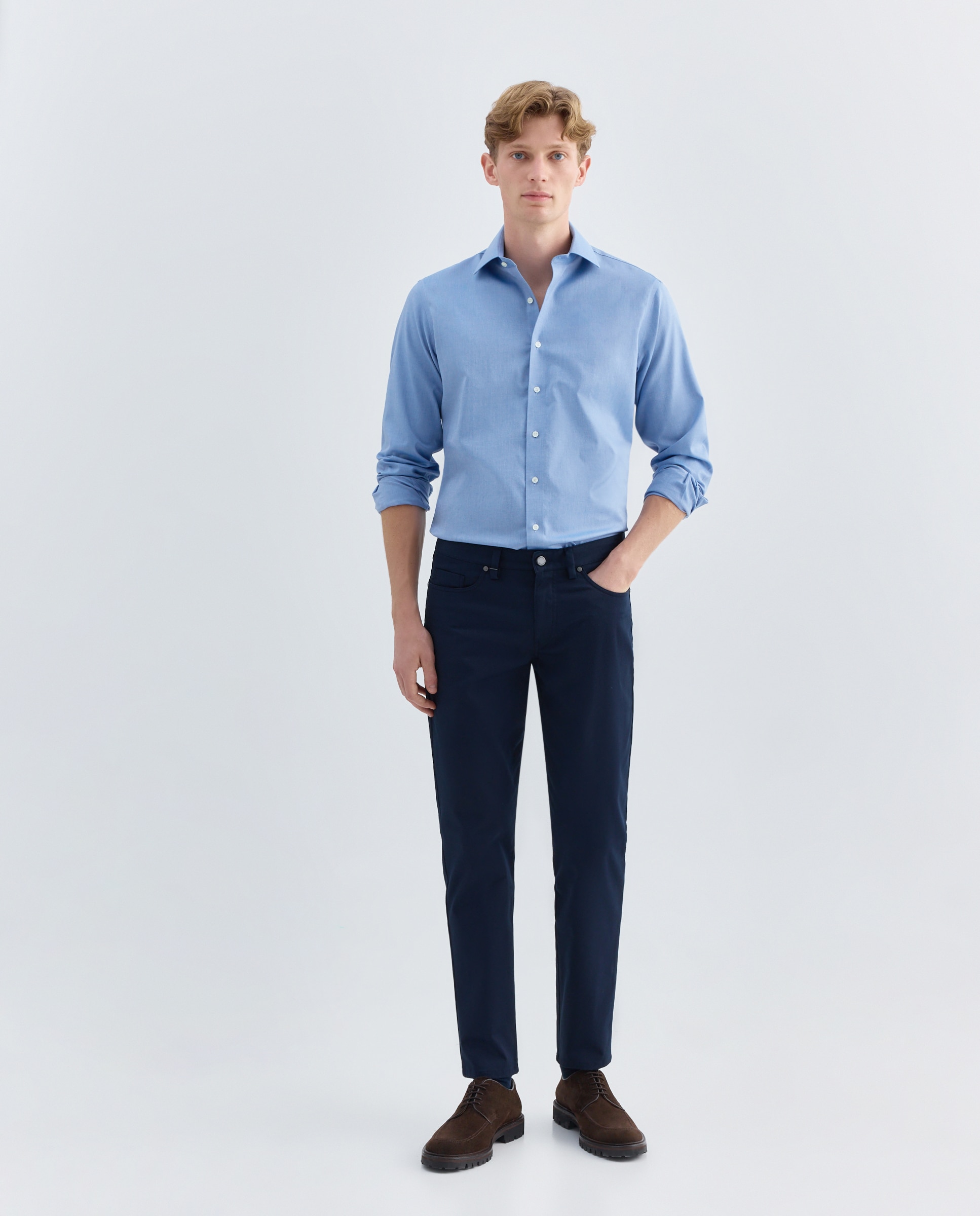 Camisa Non Iron Azul-marinho-2
