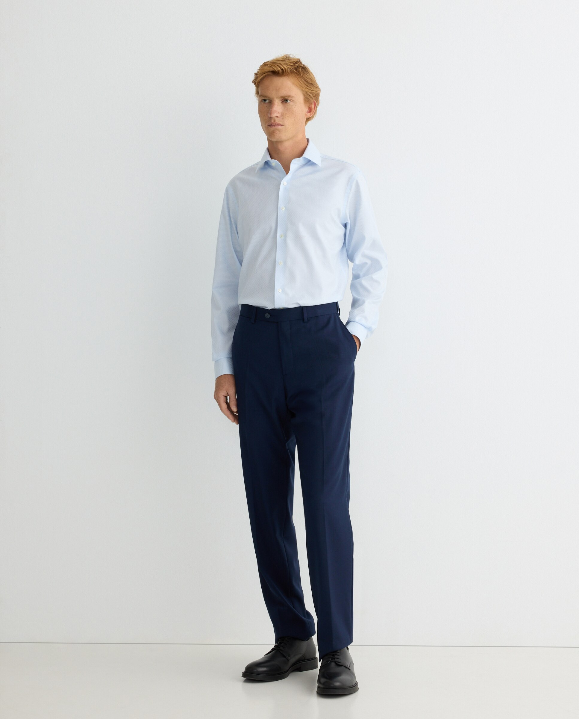 Camisa de hombre non iron - Rushmore - Azul claro Azul claro-3