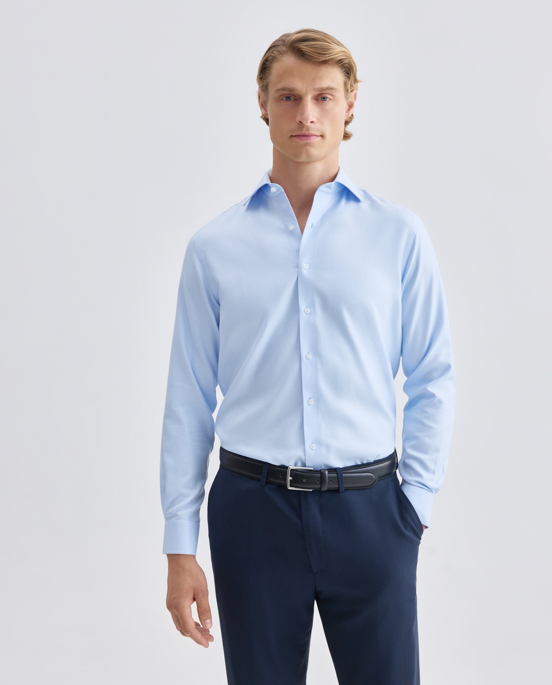 Imagen 0 de Camisa de hombre non iron Azul claro