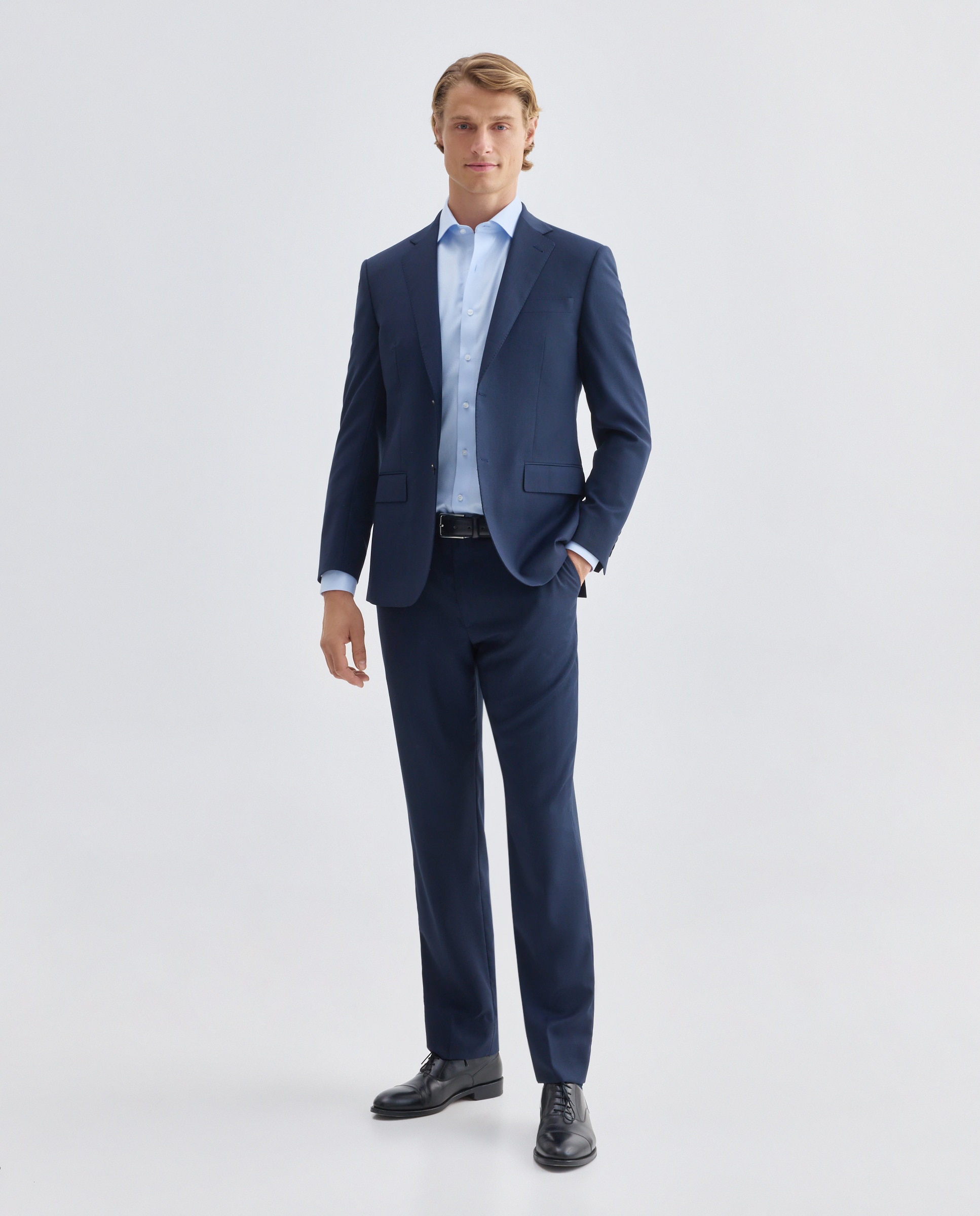 Camisa de hombre non iron - Rushmore - Azul claro Azul claro-2