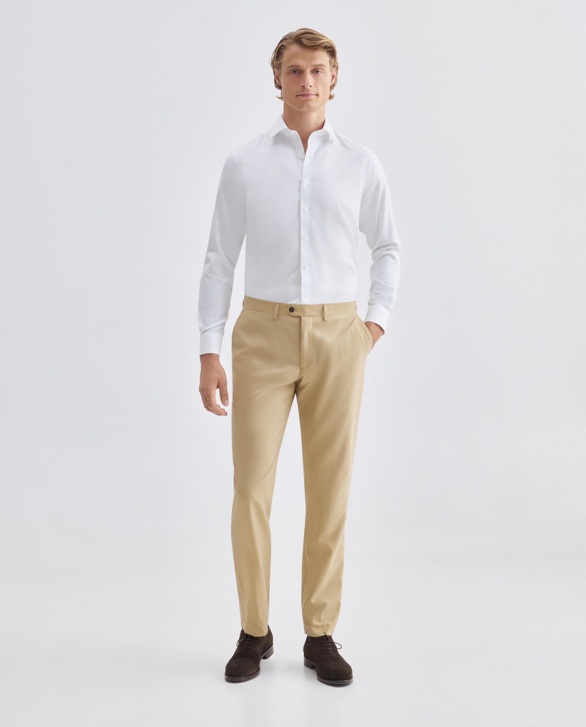 Camisa de hombre non iron - Rushmore - Blanco Blanco-2