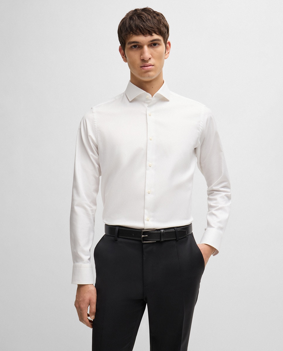 Camisa de Manga Comprida Branco-1