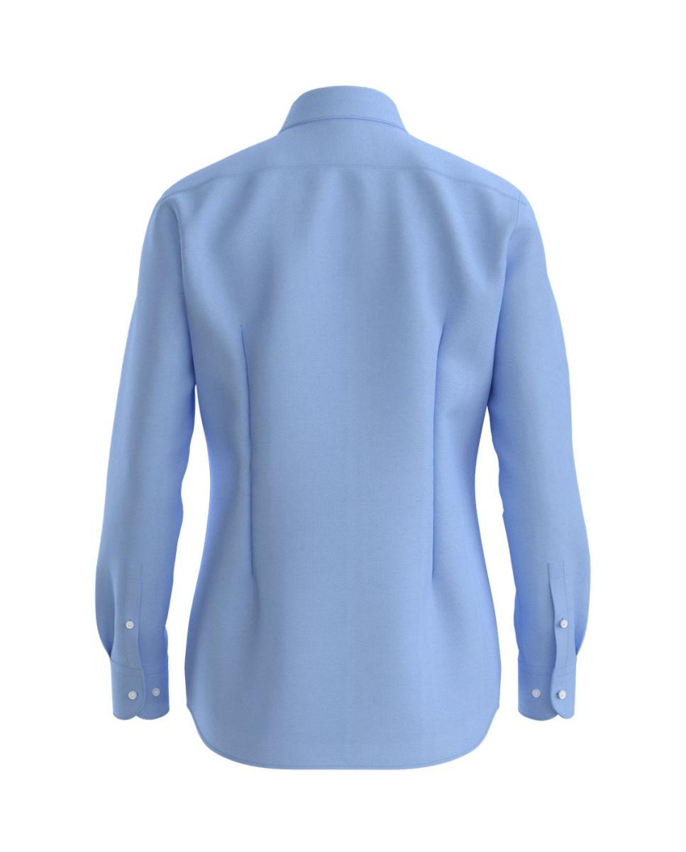 Camisa de Manga Comprida Azul-claro-2