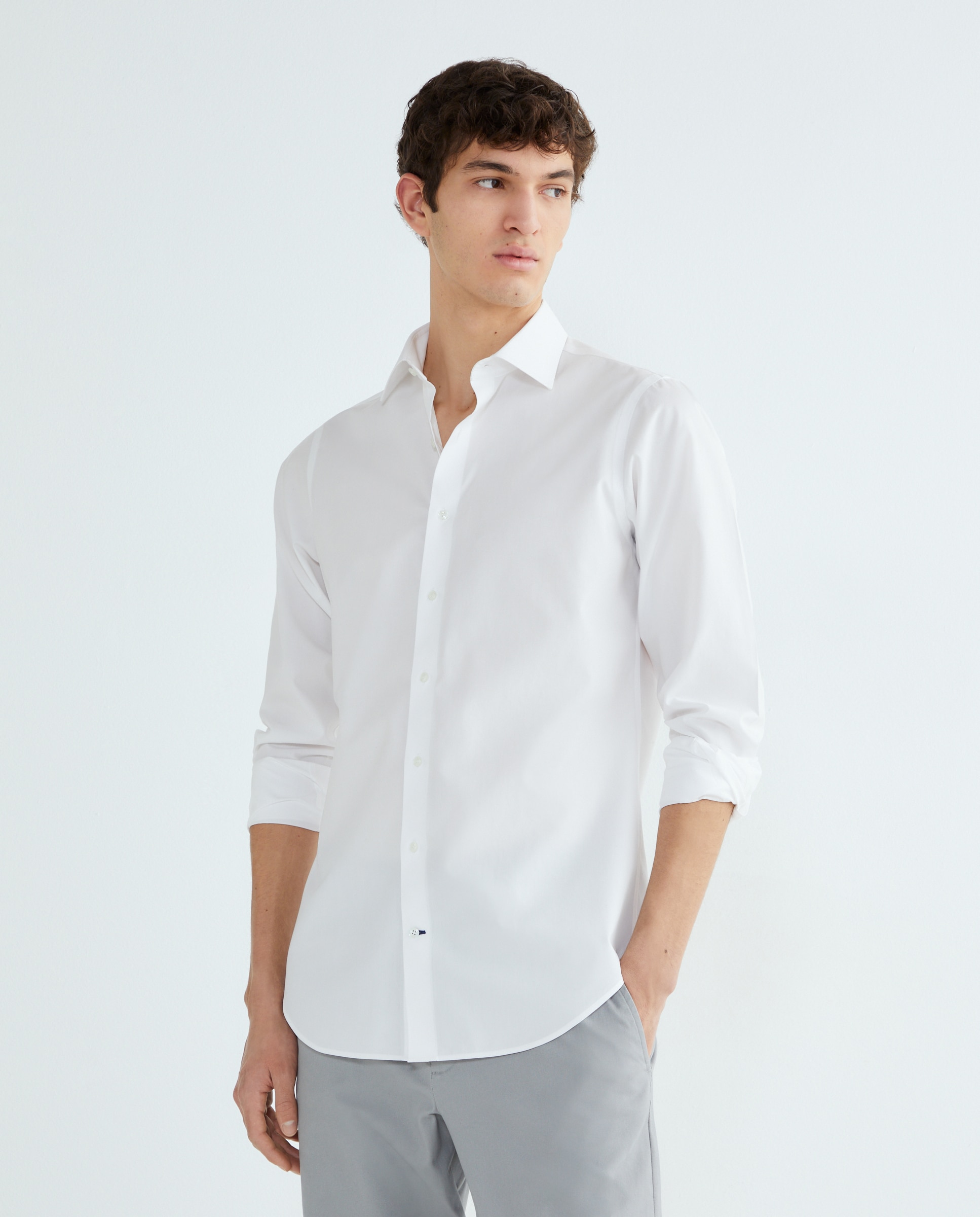 Camisa Non Iron Branco-1
