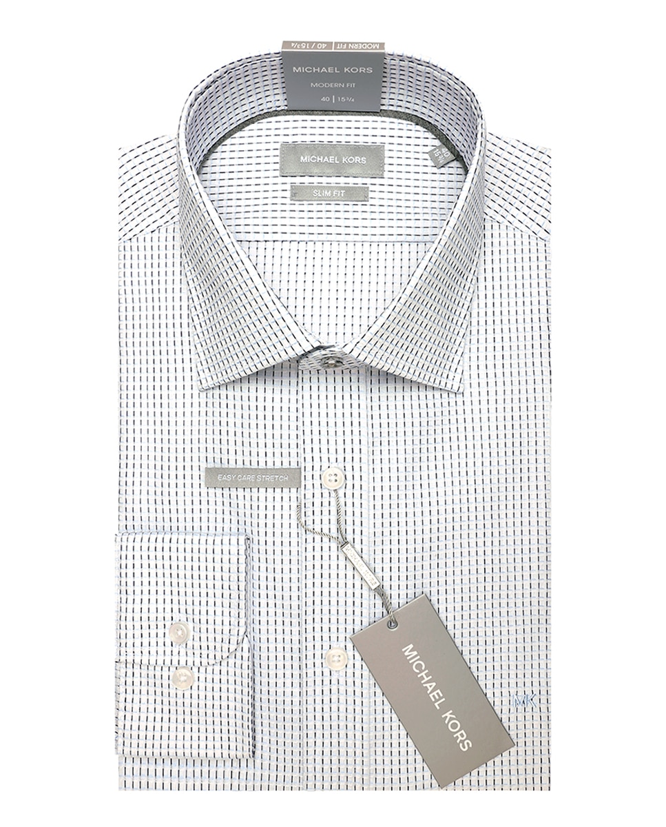 Imagem 0 de Camisa Clássica Modern Fit com Desenho aos Quadrados