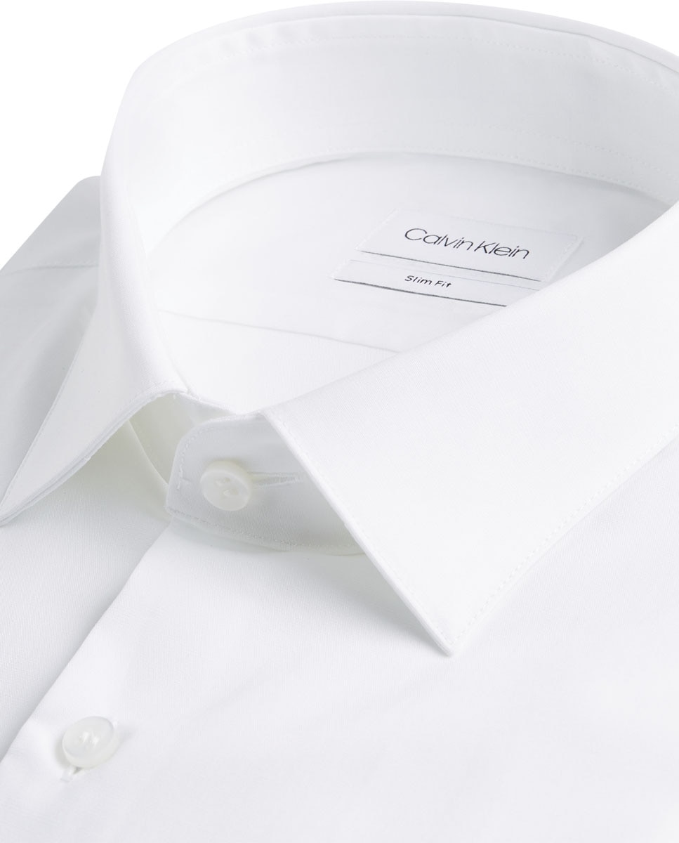 Camisa de hombre popelín - Calvin Klein - Blanco Blanco-2