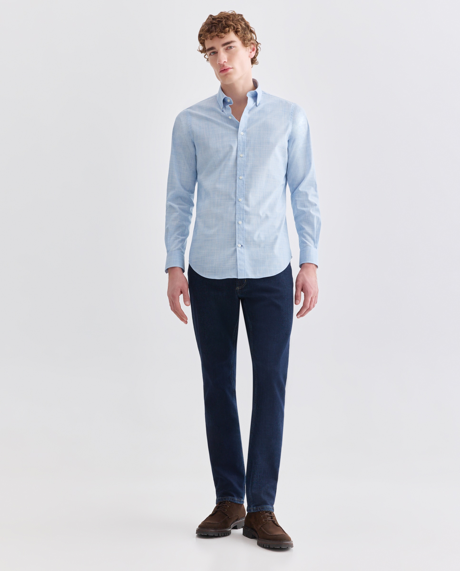 Camisa Non Iron Azul-marinho-3