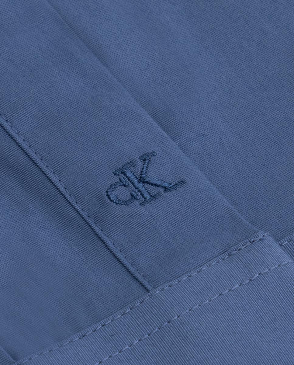 Camisa de hombre de vestir slim lisa - Calvin Klein - Azul Azul-3
