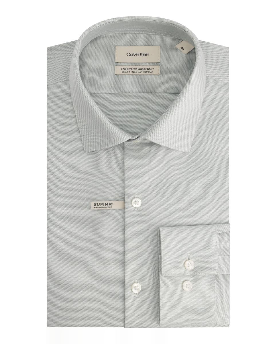 Imagem 0 de Camisa Clássica com Micro Estrutura no Mesmo Tom