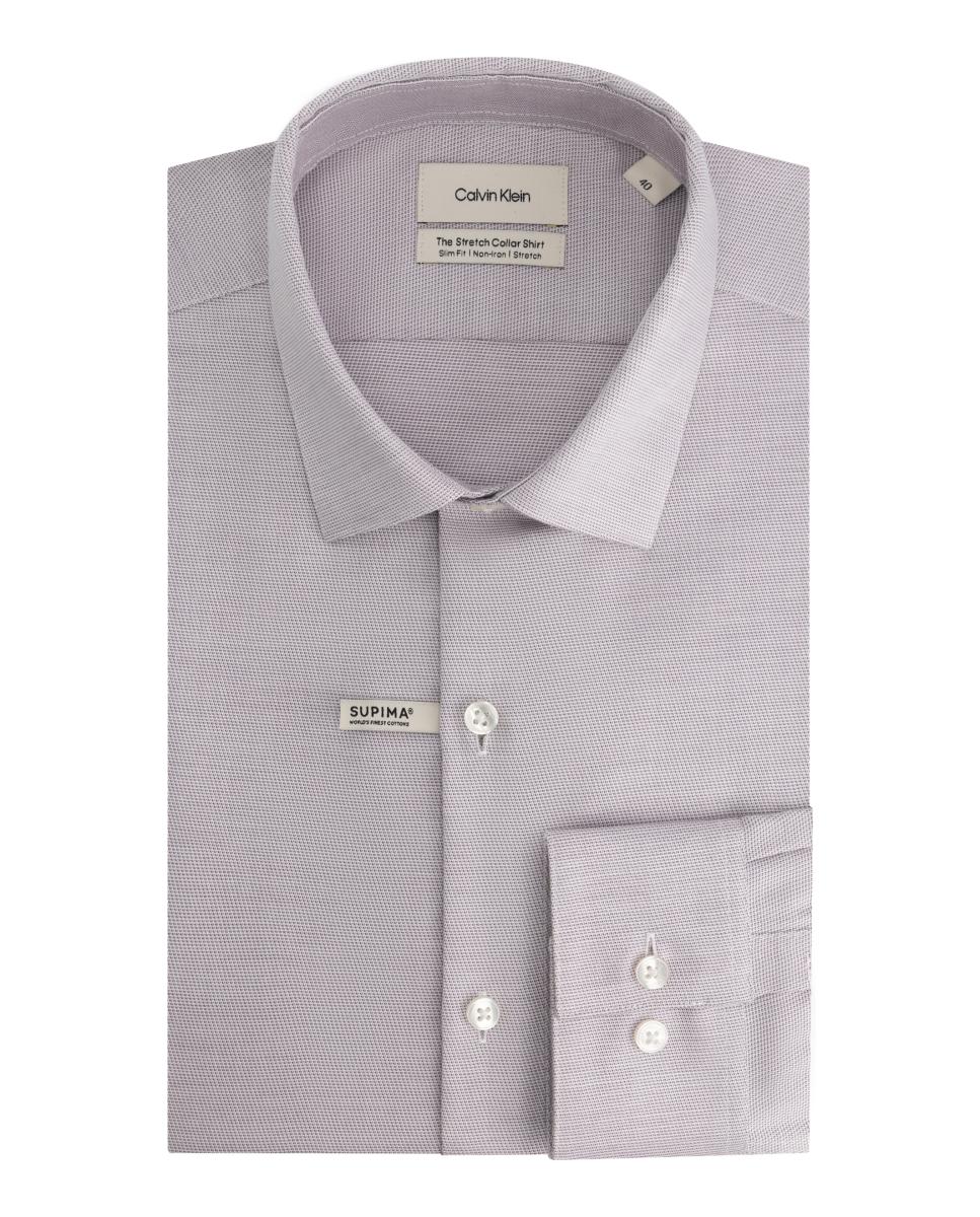 Imagem 0 de Camisa Clássica com Micro Estrutura no Mesmo Tom