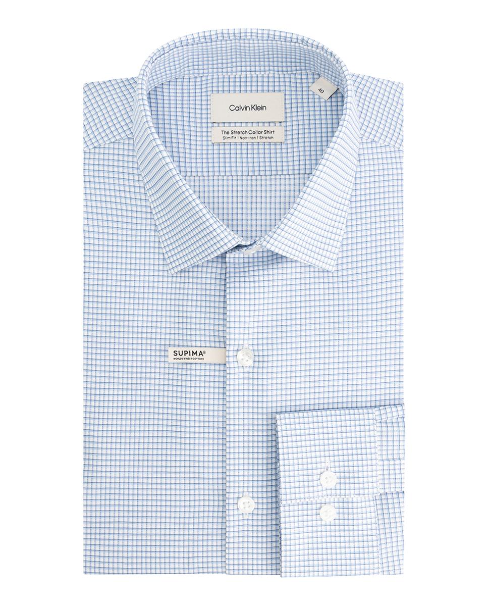 Imagem 0 de Camisa Clássica com Estampado aos Quadrados