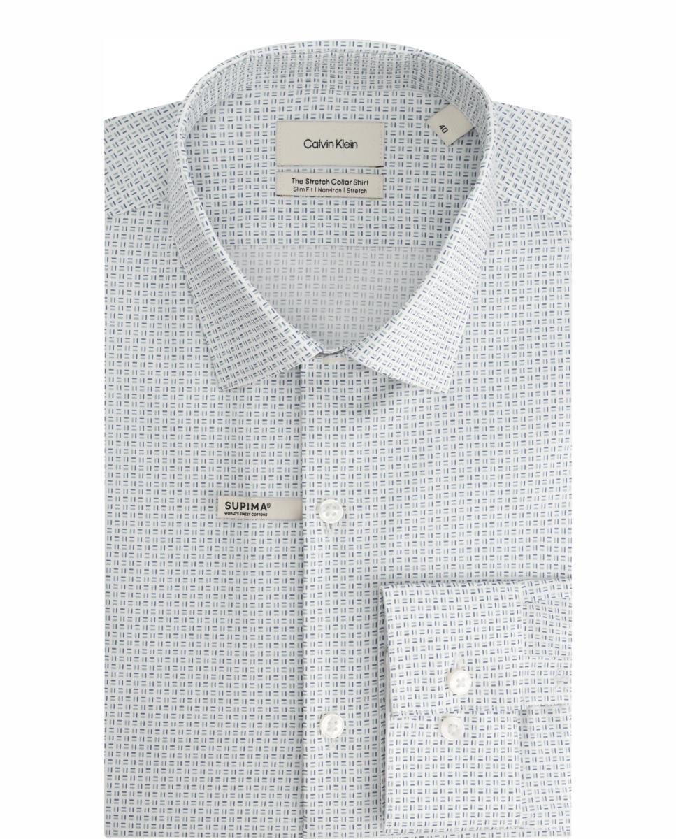 Imagem 0 de Camisa Clássica com Micro Estampado Geométrico