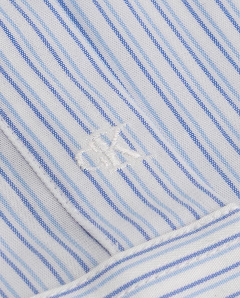 Camisa de hombre de vestir slim a rayas - Calvin Klein - Azul Azul-3