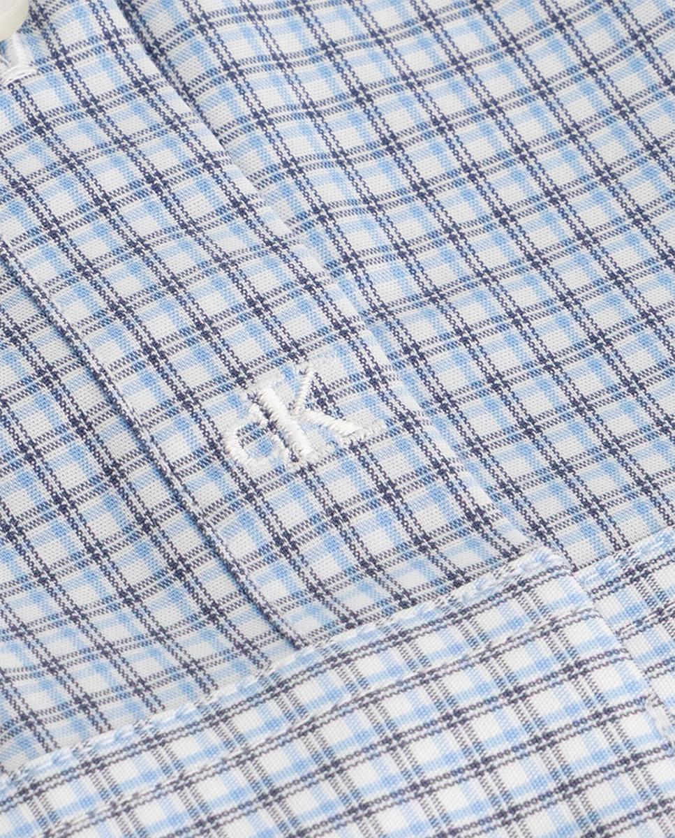 Camisa de hombre de vestir slim a cuadros - Calvin Klein - Azul Azul-2