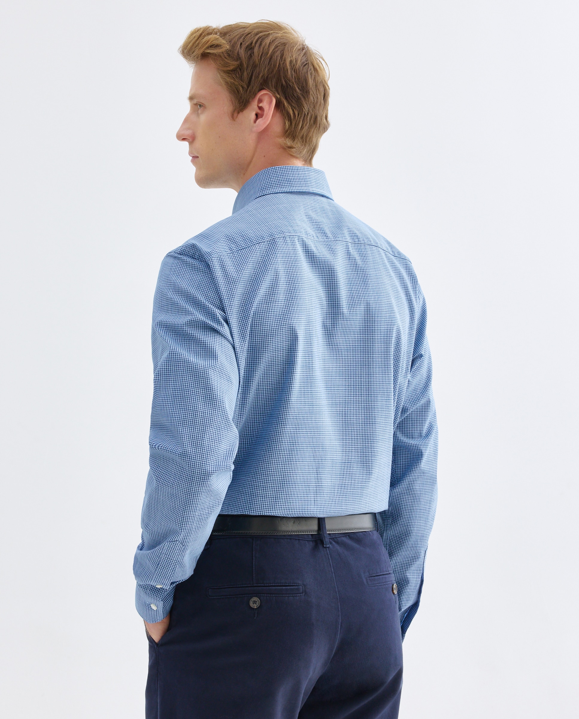 Camisa Non Iron Azul-3