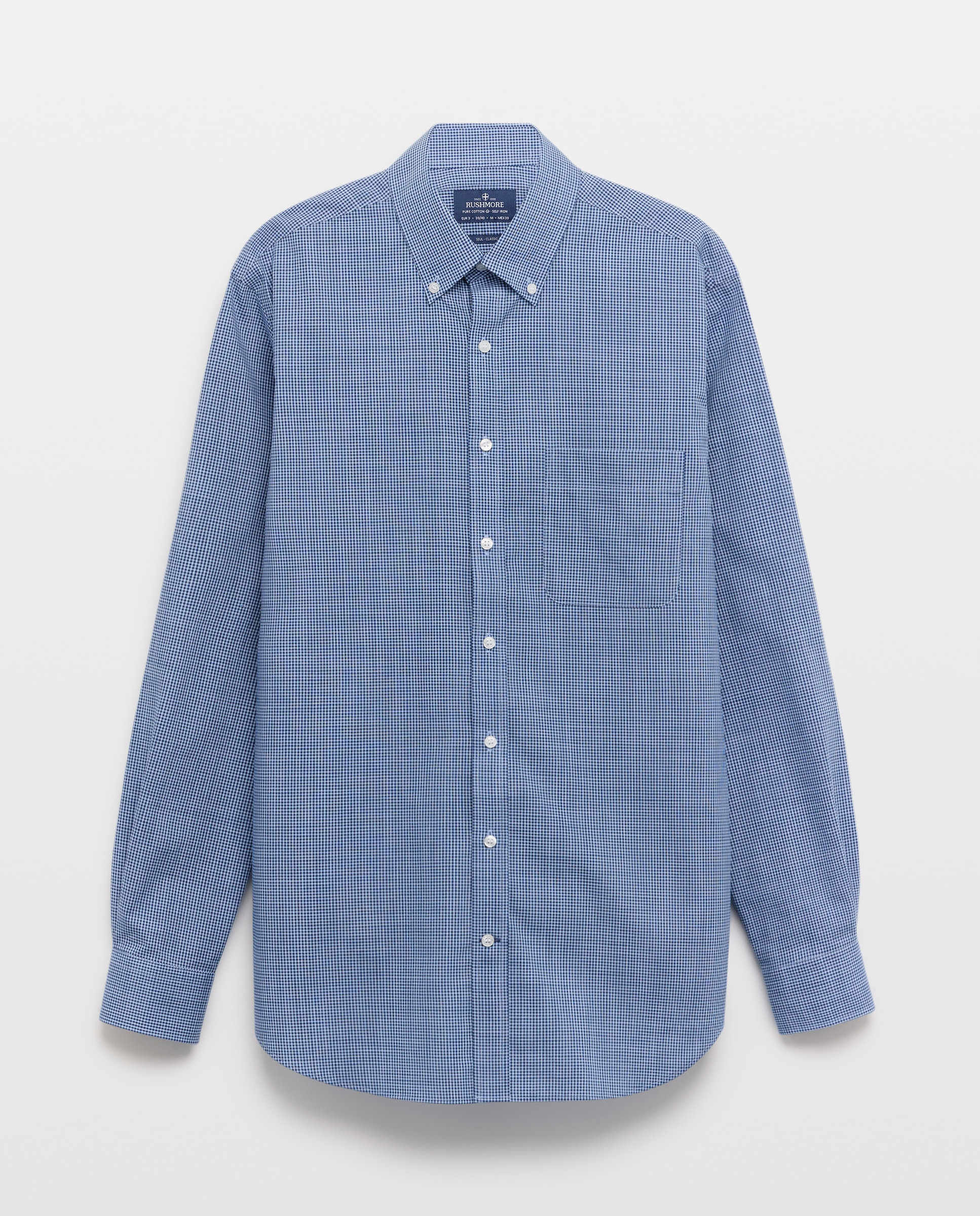 Camisa Non Iron Azul-4
