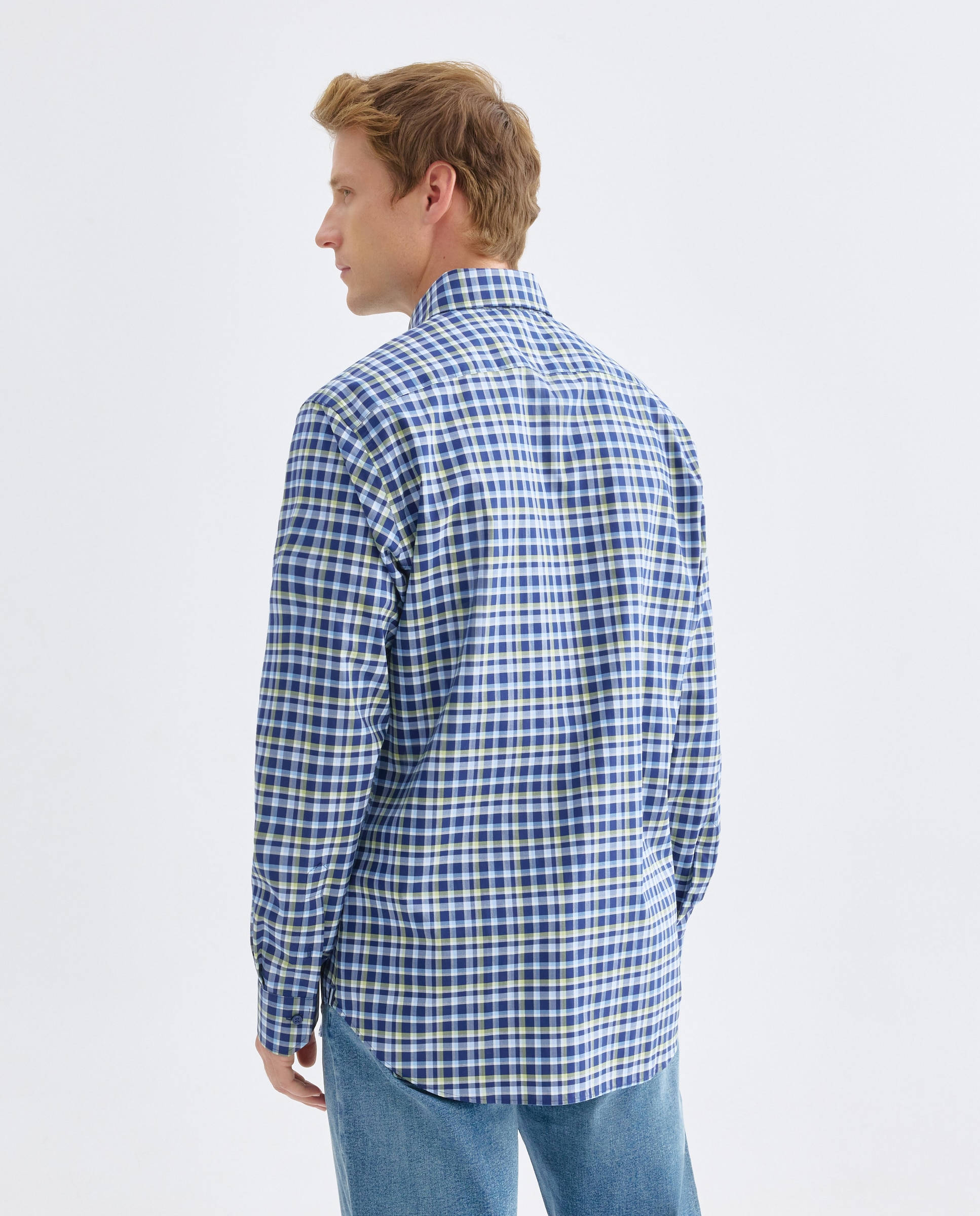 Camisa Non Iron Azul-marinho-3