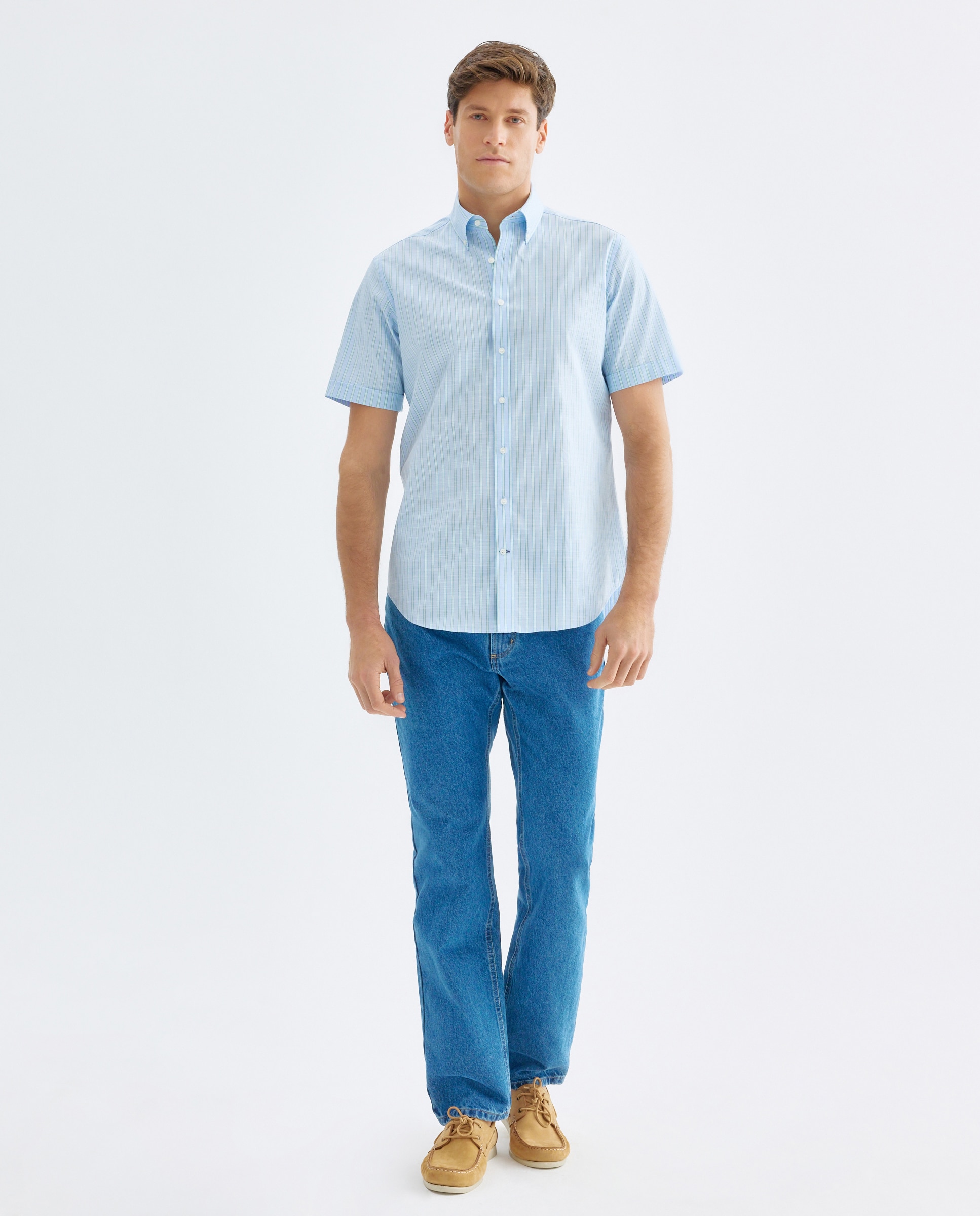 Imagen 2 de Camisa de hombre non iron - Rushmore - Azul claro Azul claro
