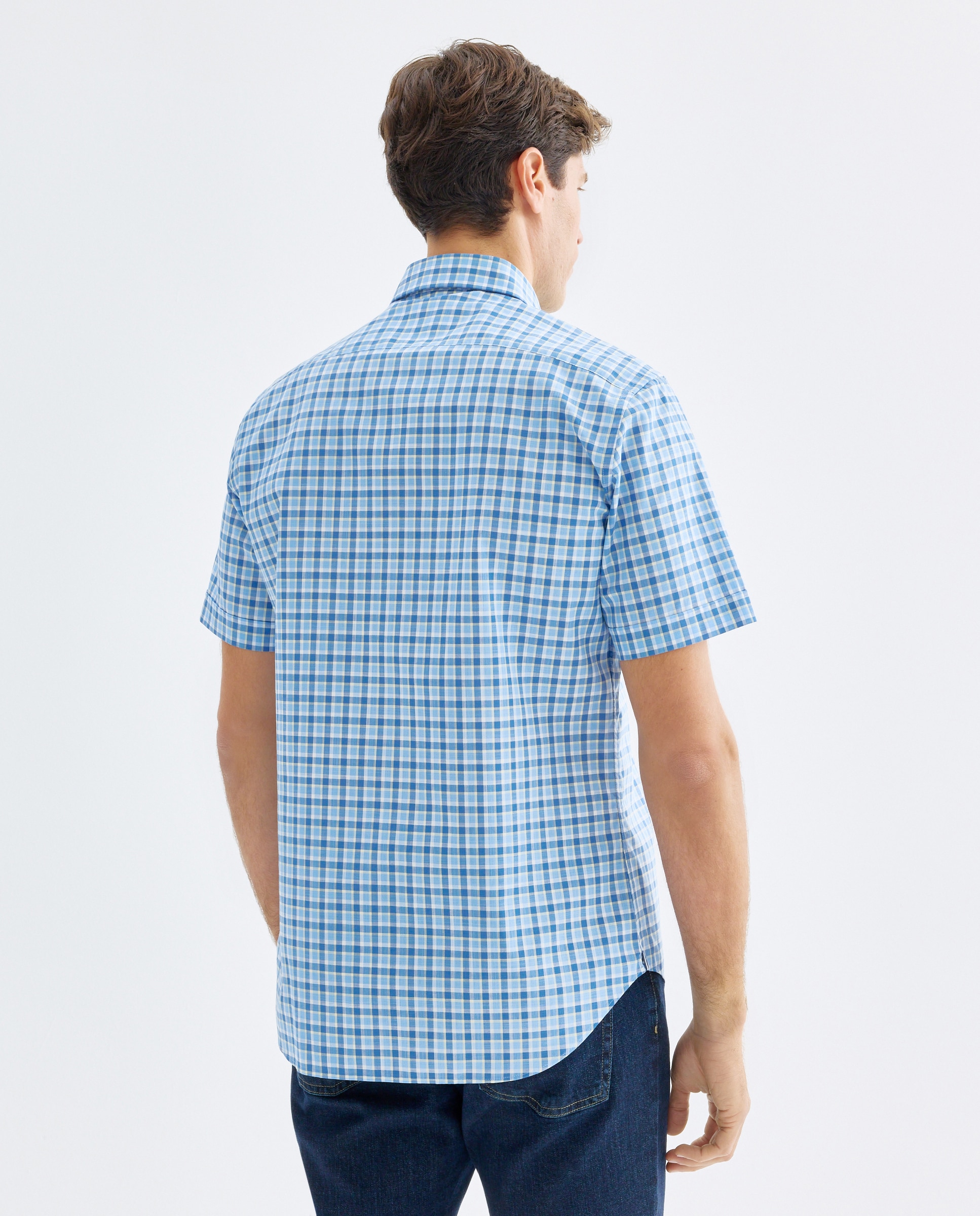 Camisa Non Iron Azul-3
