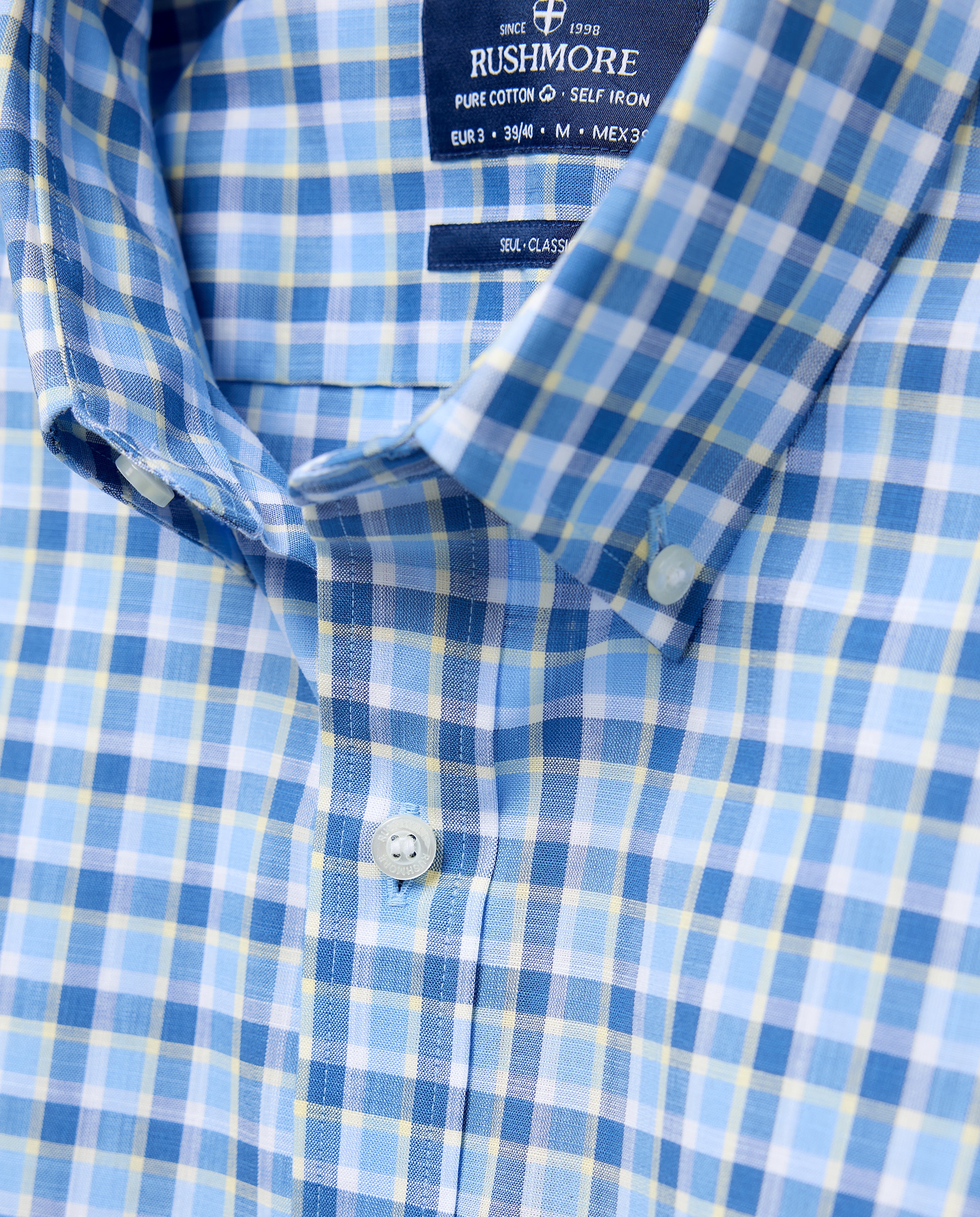 Camisa Non Iron Azul-5