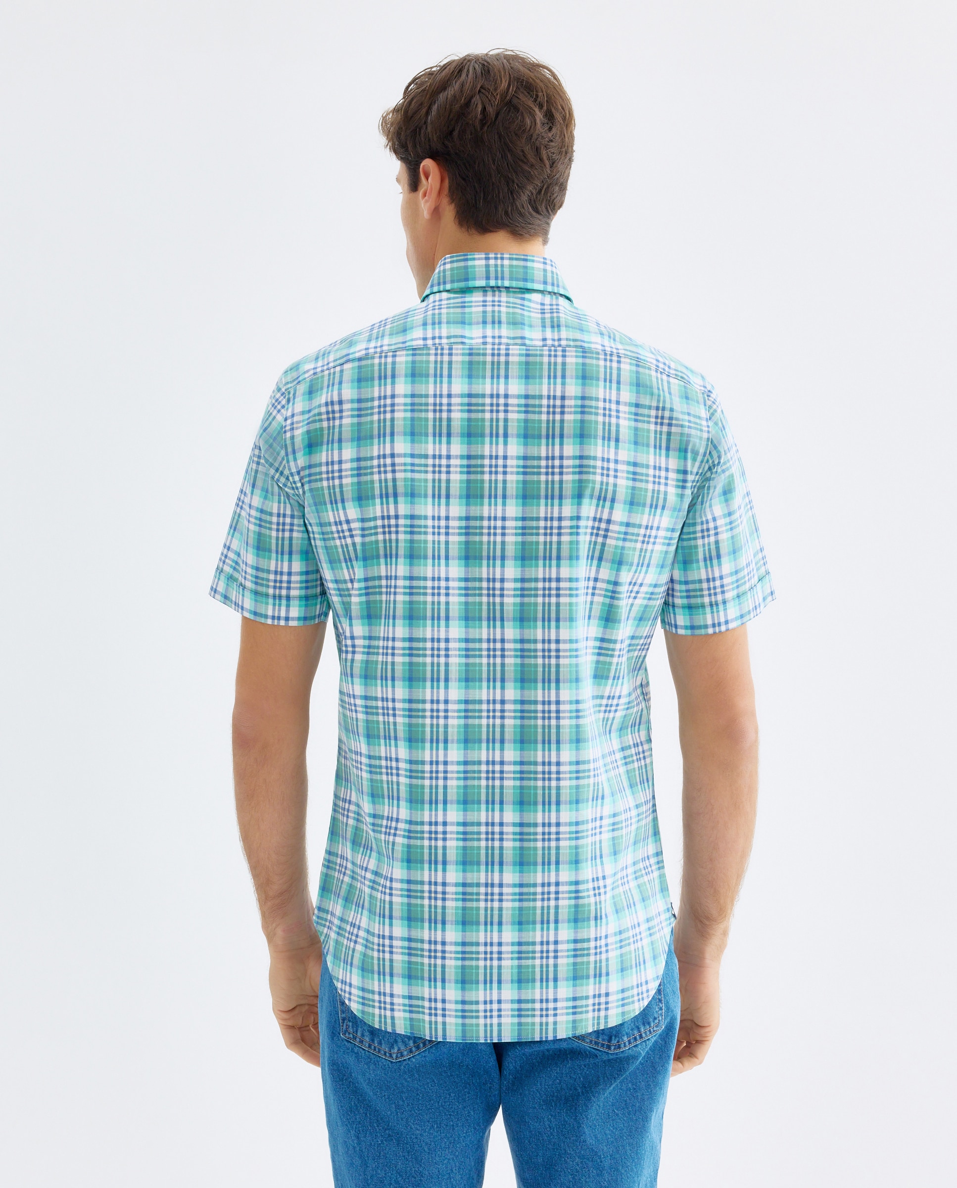 Camisa Non Iron Verde-3