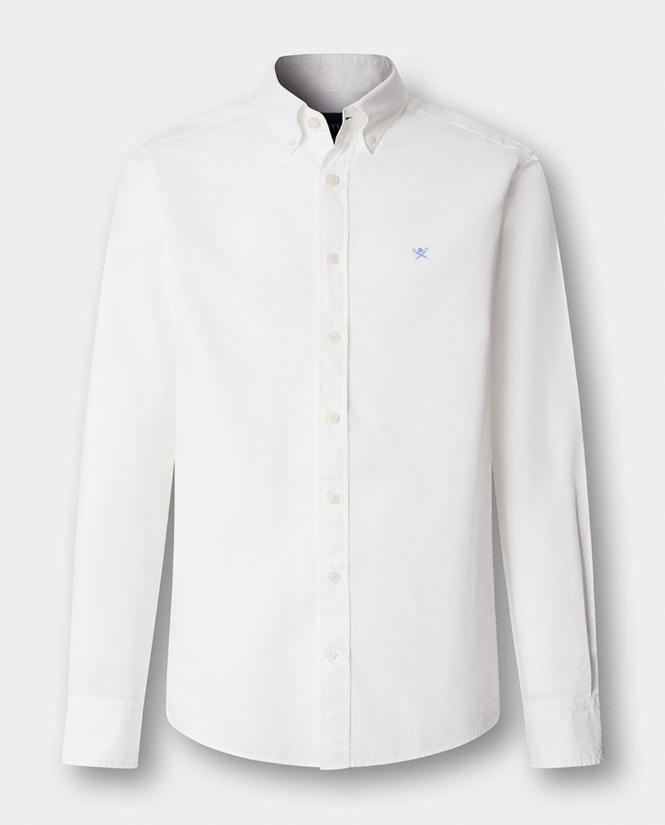 Imagem 0 de Camisa Oxford Classic Fit Tingida com Logótipo