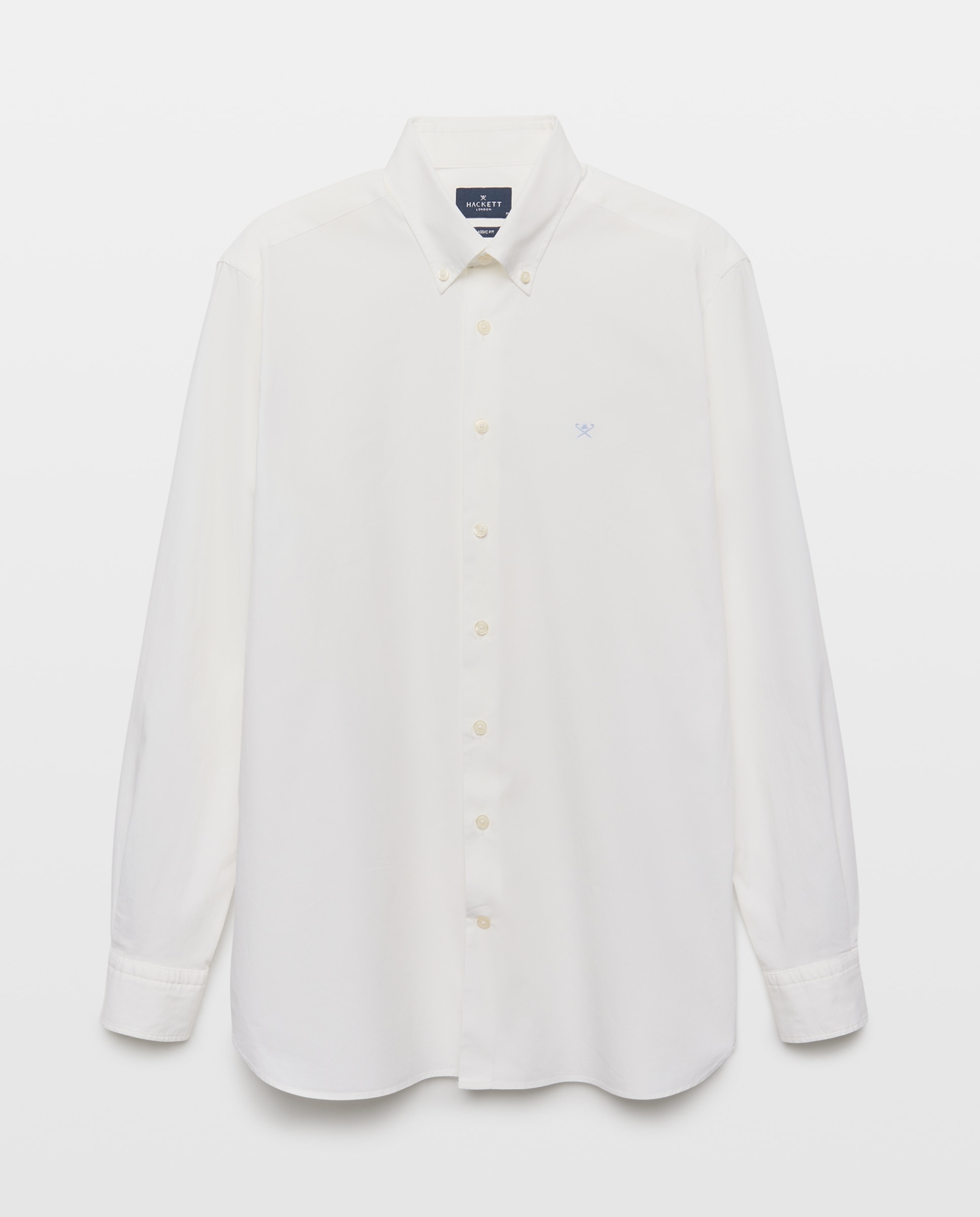 Camisa Classic Fit Lisa com Stretch Branco-4