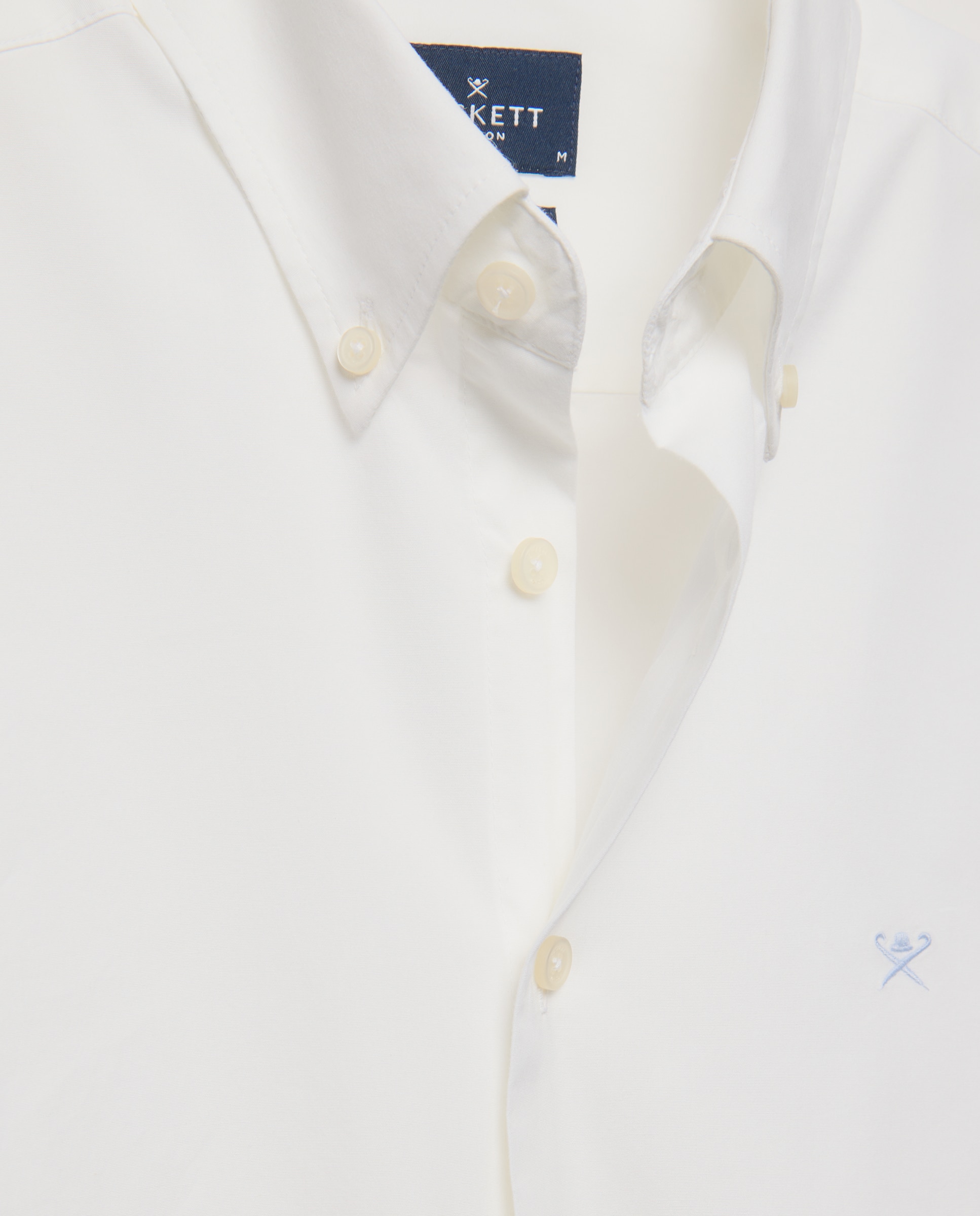 Camisa Classic Fit Lisa com Stretch Branco-5