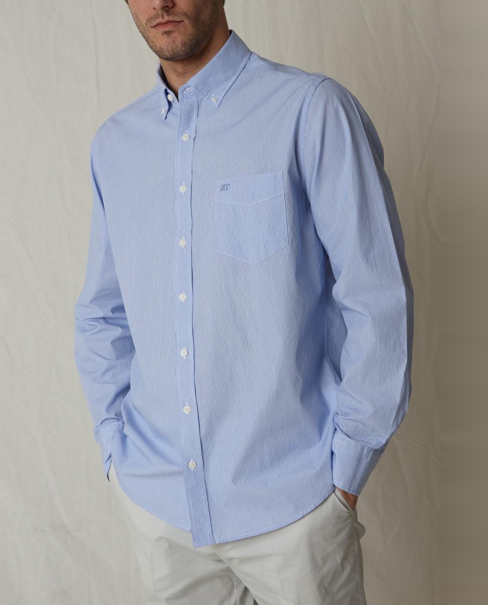 Camisa Casual Azul-2