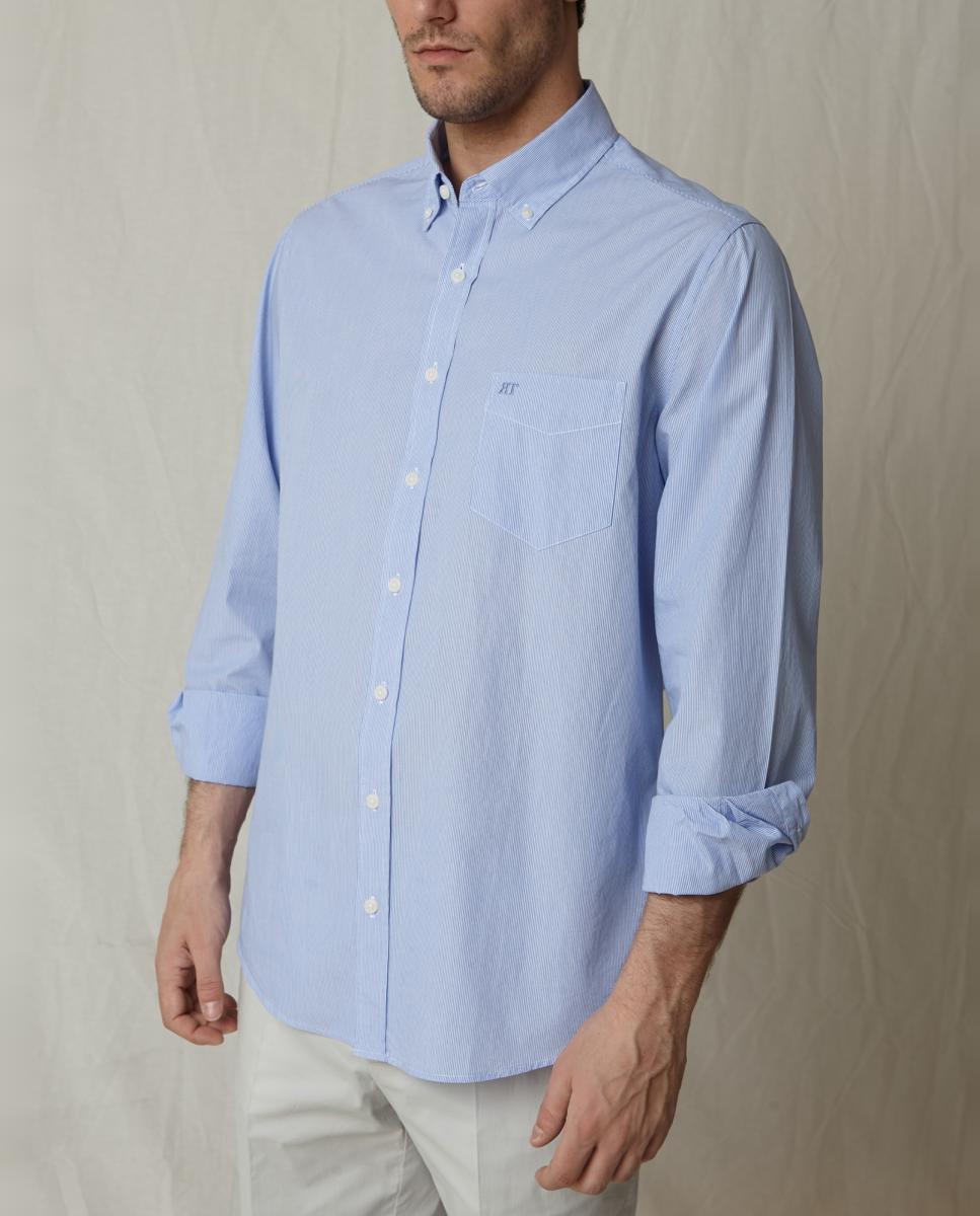 Camisa Casual Azul-3