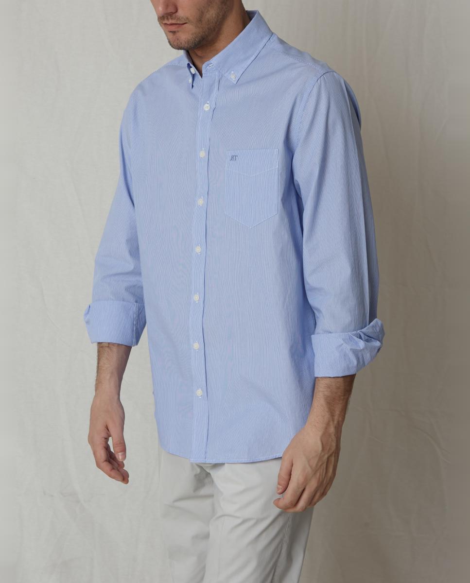 Camisa Casual Azul-4