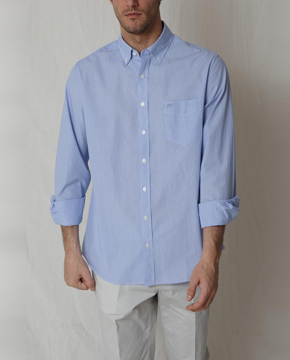 Camisa Casual Azul-6
