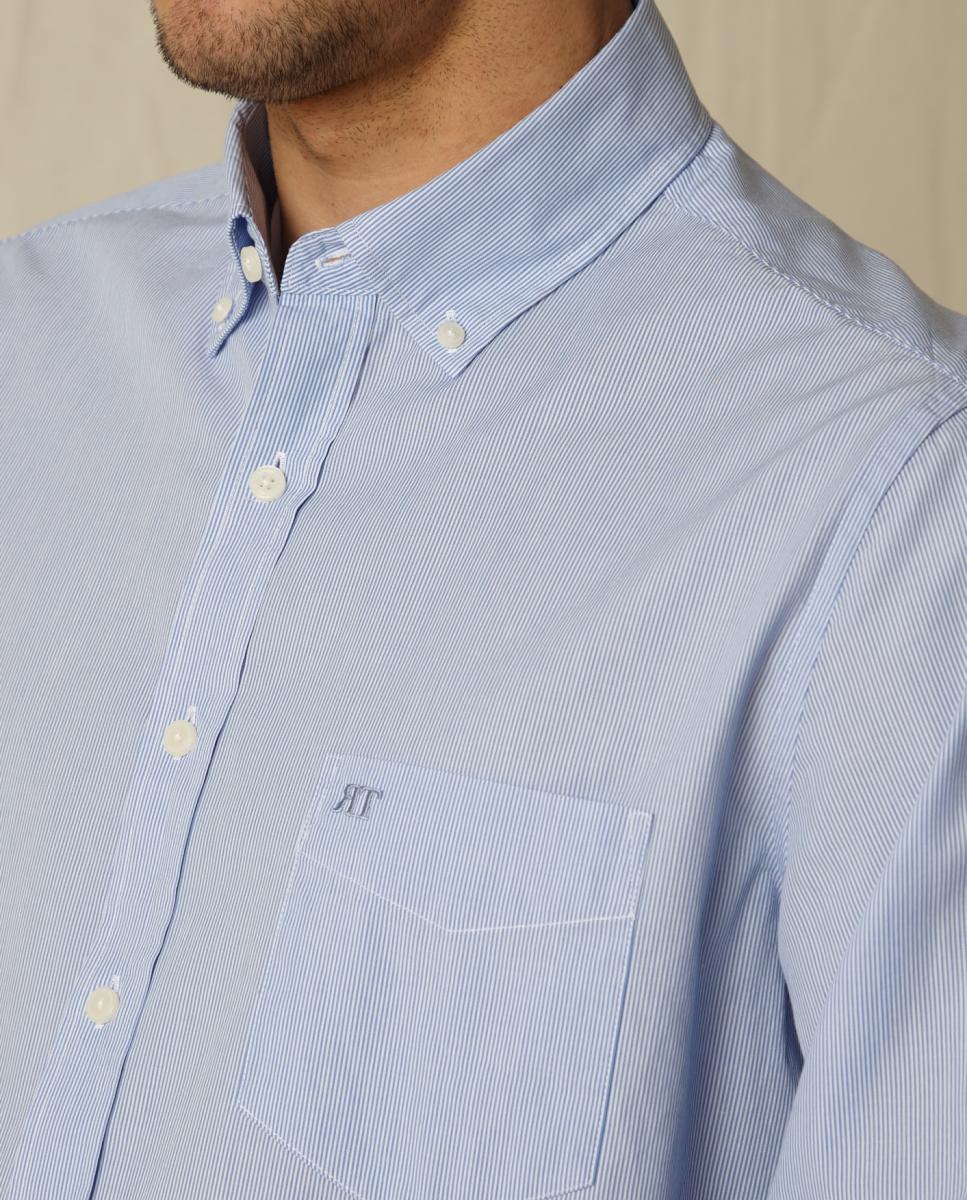 Camisa Casual Azul-9