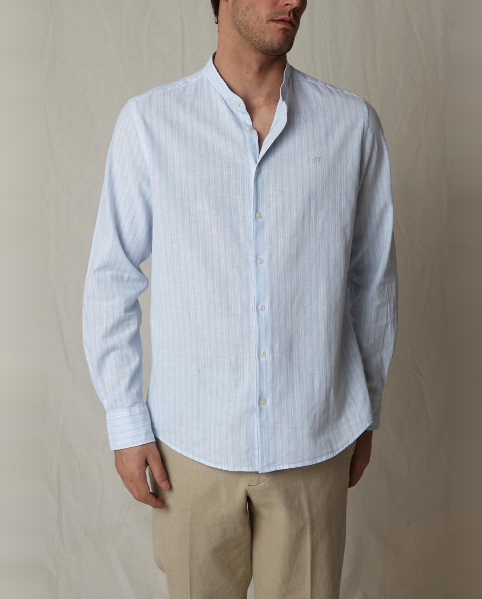 Camisa Casual Azul-2